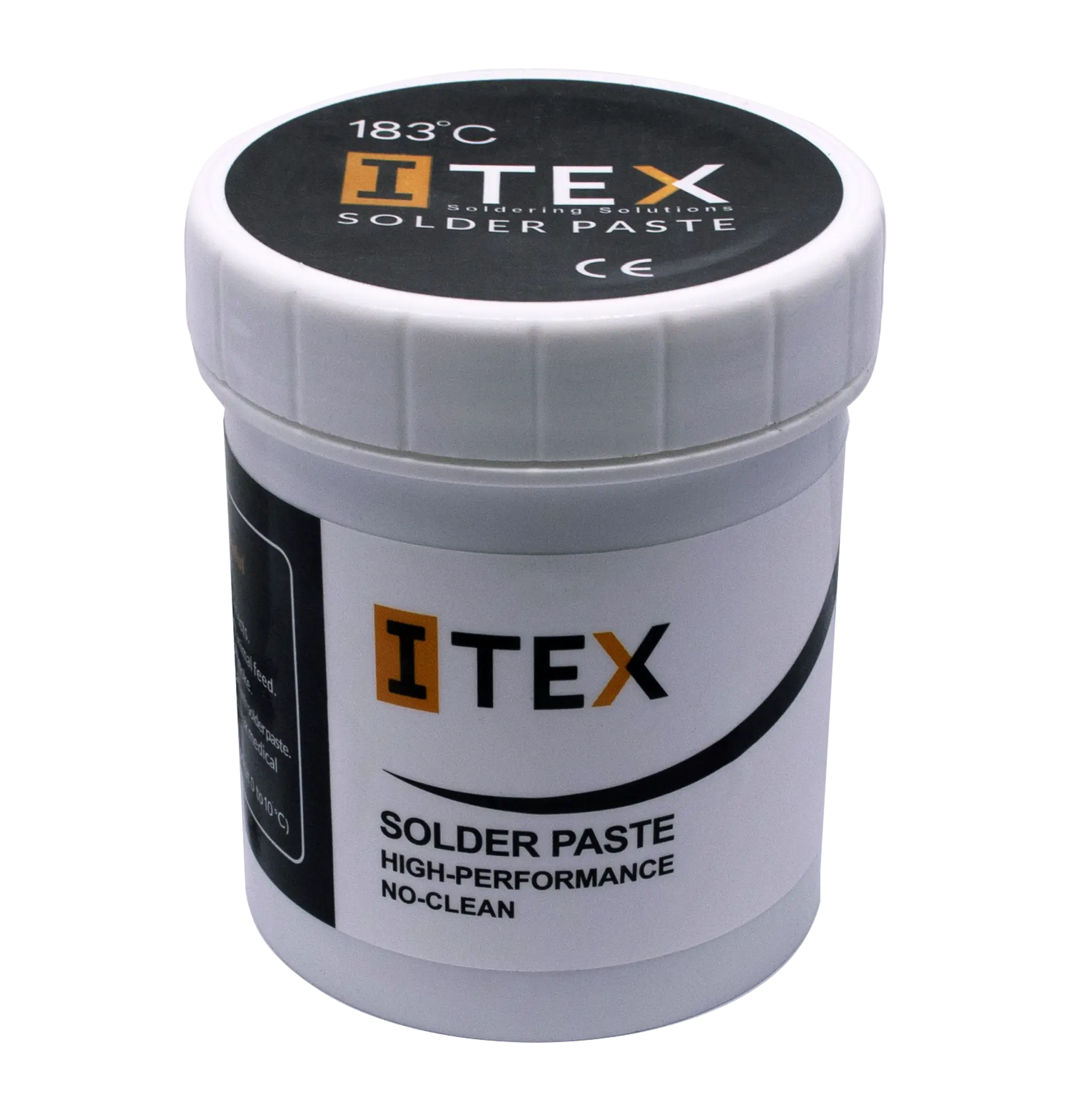 ITEX Sn62.9/Pb36.9/Ag0.2 Type 4 no-clean solder paste in bottle packaging